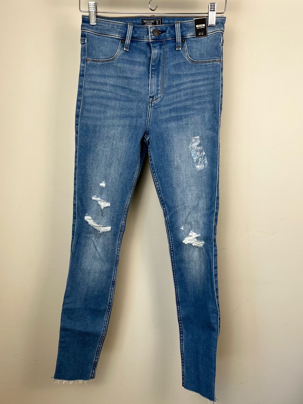 Abercrombie & Fitch High Rise Distressed Jean Leggings